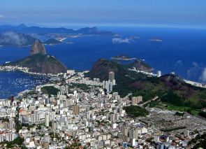 Rio de Janeiro y pan de azucar desde el Corcovado